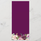 Menu Aquarelle Mulberry Purple Blush FlorMariage (Dos)