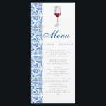 Menu Aquarelle Orange Bleu Carrelage Méditerranée Vin<br><div class="desc">Olive Aquarelle Orange Bleu Carrelage Méditerranée Détails</div>