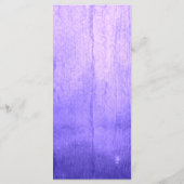 Menu Aquarelle Orange Blooming Cactus Purple (Dos)