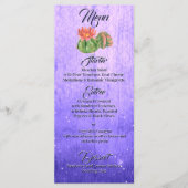 Menu Aquarelle Orange Blooming Cactus Purple (Devant)