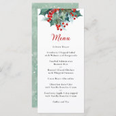 Menu Aquarelle personnalisée de vacances (Devant / Derrière)