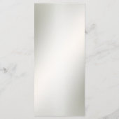 Menu Aquarelle rose Floral Frame Bronze brillant (Dos)