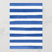 Menu Aquarelle rouge, jaune et bleu Mariage (Dos)