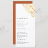 Menu Aquarelle terrestre (Devant / Derrière)