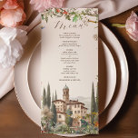 Menu Aquarelle Toscane Italie Destination Mariage<br><div class="desc">Découvrez les délices culinaires de la Toscane avec notre menu Mariage Destination Italie Aquarelle Toscane. Cette carte de menu exquise promet de séduire leurs papilles et d'évoquer les saveurs de l'Italie dans le cadre enchanteur de votre mariage de destination. Dotée d'une captivante aquarelle représentant les collines ondoyantes de Toscane, les...</div>