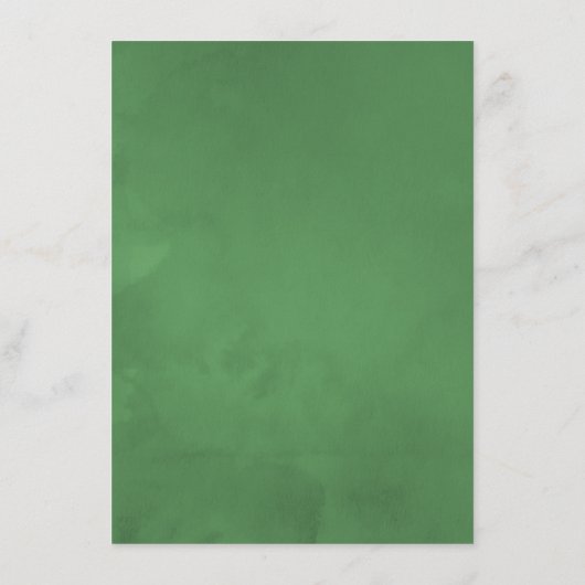 Menu Aquarelle Tropical Feuilles Beach Mariage (Dos)