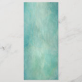 Menu Aquarelle tropicale Plage Palm Tree Mariage (Dos)