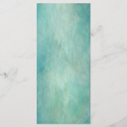 Menu Aquarelle tropicale Plage Palm Tree Mariage (Dos)