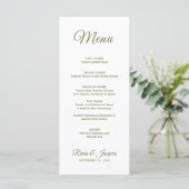 Menu Aquarelle tropicale Plage Palm Tree Mariage (Debout devant)