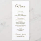 Menu Aquarelle tropicale Plage Palm Tree Mariage (Devant)