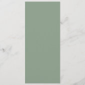 Menu aquarelle verdure mariage fleurie (Dos)