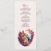Menu Aquarelle Whimsical Italien Desitnation Mariage M (Devant)
