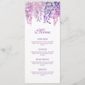 Menu Aquarelle Wisteria Classique (Devant)
