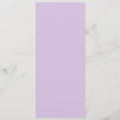 Menu Aquarelle Wisteria Classique (Dos)