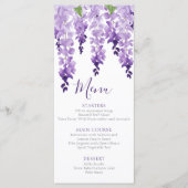Menu Aquarelle Wisteria | MARIAGE (Devant)