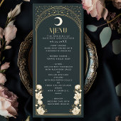 Menu Arc élégant céleste Art Nouveau Mariage