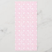 Menu Arc Féminin Rose Avec Fête De Bébé Au Citron (Dos)