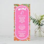 Menu Arc Floral Rétro Orange Minimal Moderne (Debout devant)