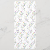 Menu Arc Mariage floral de printemps (Dos)