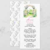Menu Arche de mariage florale de printemps (Devant / Derrière)
