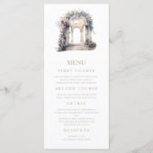 Menu Arche florale mariage (Devant)
