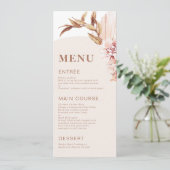 Menu Arche Flou Floral Boho Moderne (Debout devant)