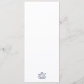 Menu Argent Ancien Navire Maritime Vintage (Dos)