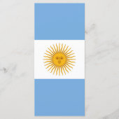 Menu Argentina flag (Devant)