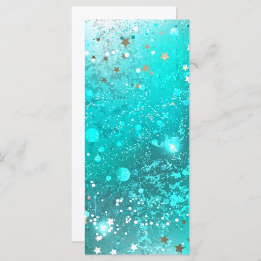 Menu Arrière - plan à huile Turquoise de la menthe (Devant / Derrière)