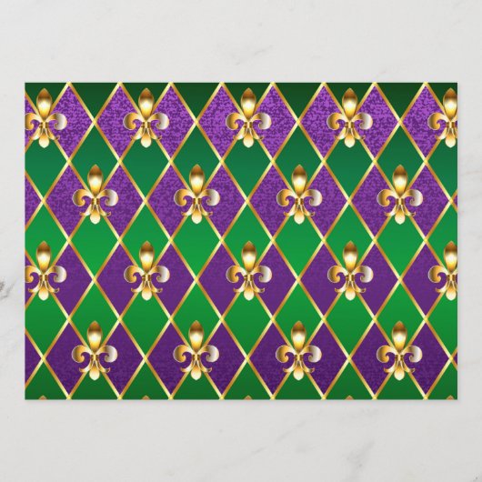 Menu Arrière - plan de bijoux Mardi Gras (Devant)