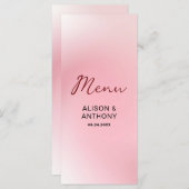 Menu Arrière - plan Ombre rose (Devant / Derrière)