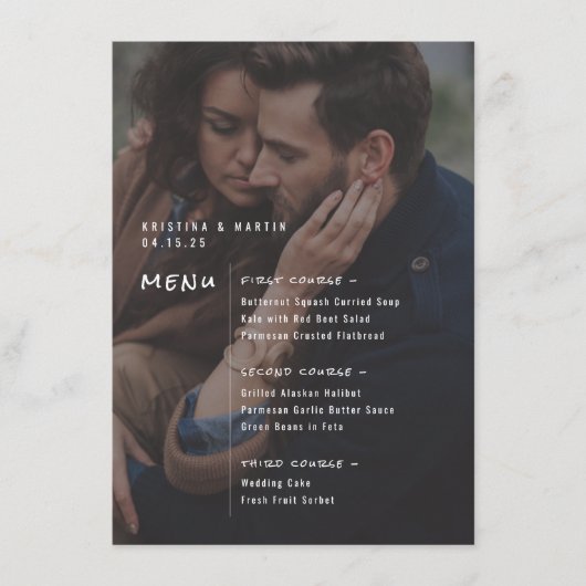 Menu Arrière - plan photo favori (Devant)