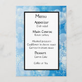 Menu Arrière - plan Snowflake (Devant)