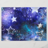 Menu Arrière - plan spatial avec étoiles (Devant)