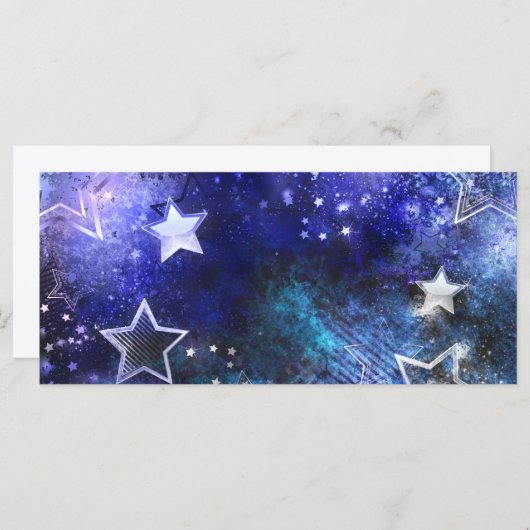 Menu Arrière - plan spatial avec étoiles (Devant / Derrière)