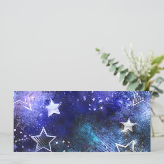 Menu Arrière - plan spatial avec étoiles (Debout devant)