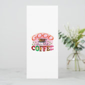 Menu Art du café bonnes vibrations & café chaud (Debout devant)