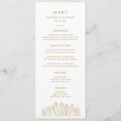 Menu Art moderne Art Floral Mariage (Devant)