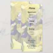 Menu Assortiment d'iris jaune et violet (Devant / Derrière)