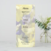 Menu Assortiment d'iris jaune et violet (Debout devant)