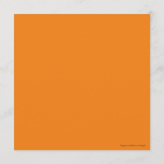 Menu Automne Citrouille Dîner Mariage Déjeuner (Dos)