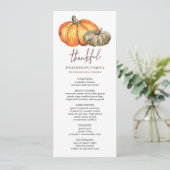 MENU AUTOMNE FESTIVE CITROUILLES THANKSGIVING DINNER ME (Debout devant)