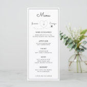 Menu Avion | Mariage de destination (Debout devant)