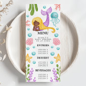 Menu Baby shower Afrikaanse Zeemeermin