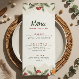 Menu Baby-Shower Bois Hivernal