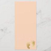 Menu baby shower "Classic Gold/Pink" (Dos)