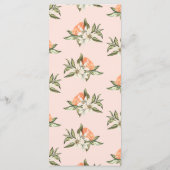 Menu Baby shower Clementine Little Cutie Rose (Dos)