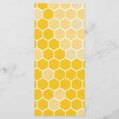 Menu Baby shower des abeilles (Dos)