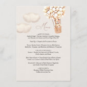 Menu Baby shower d'ours (Devant)