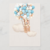 Menu Baby shower d'ours (Dos)